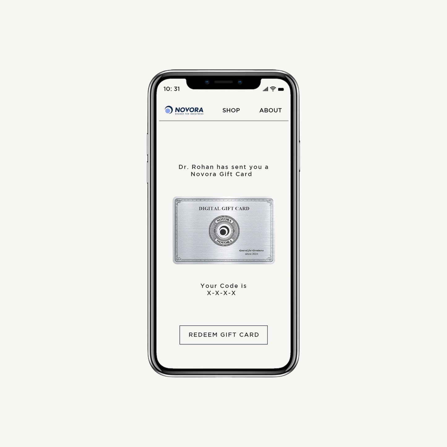 Novora Gift Card