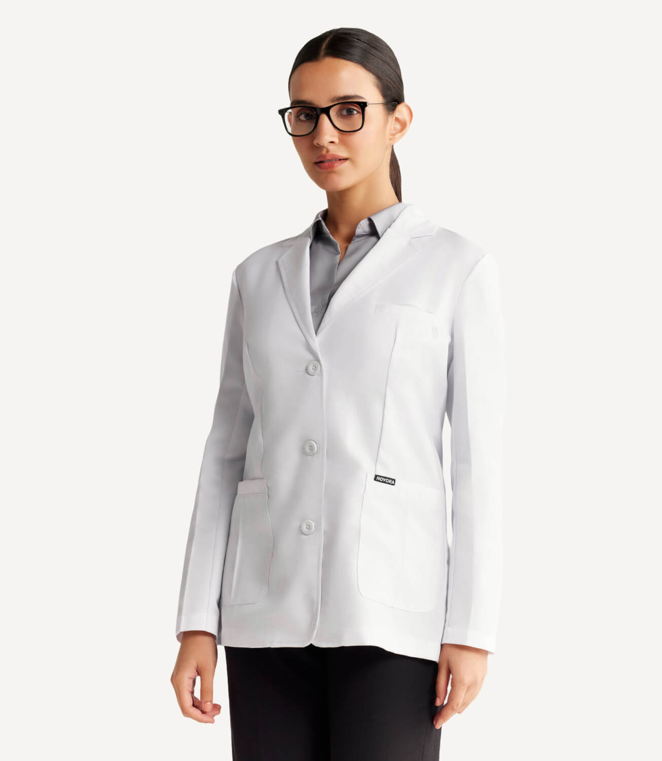 Women Elite Pro Premium Soft Fabric Lab Coat Closed Front Focus