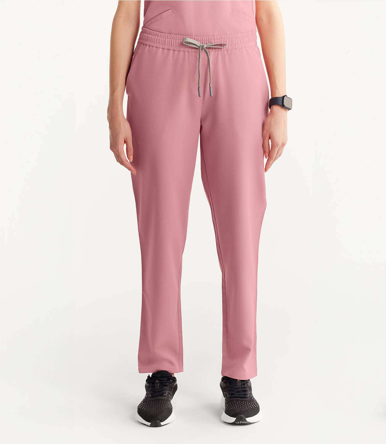 Women Terra Pink 5 Pocket Scrubs Stretch Fabric Technical Bottom Focus