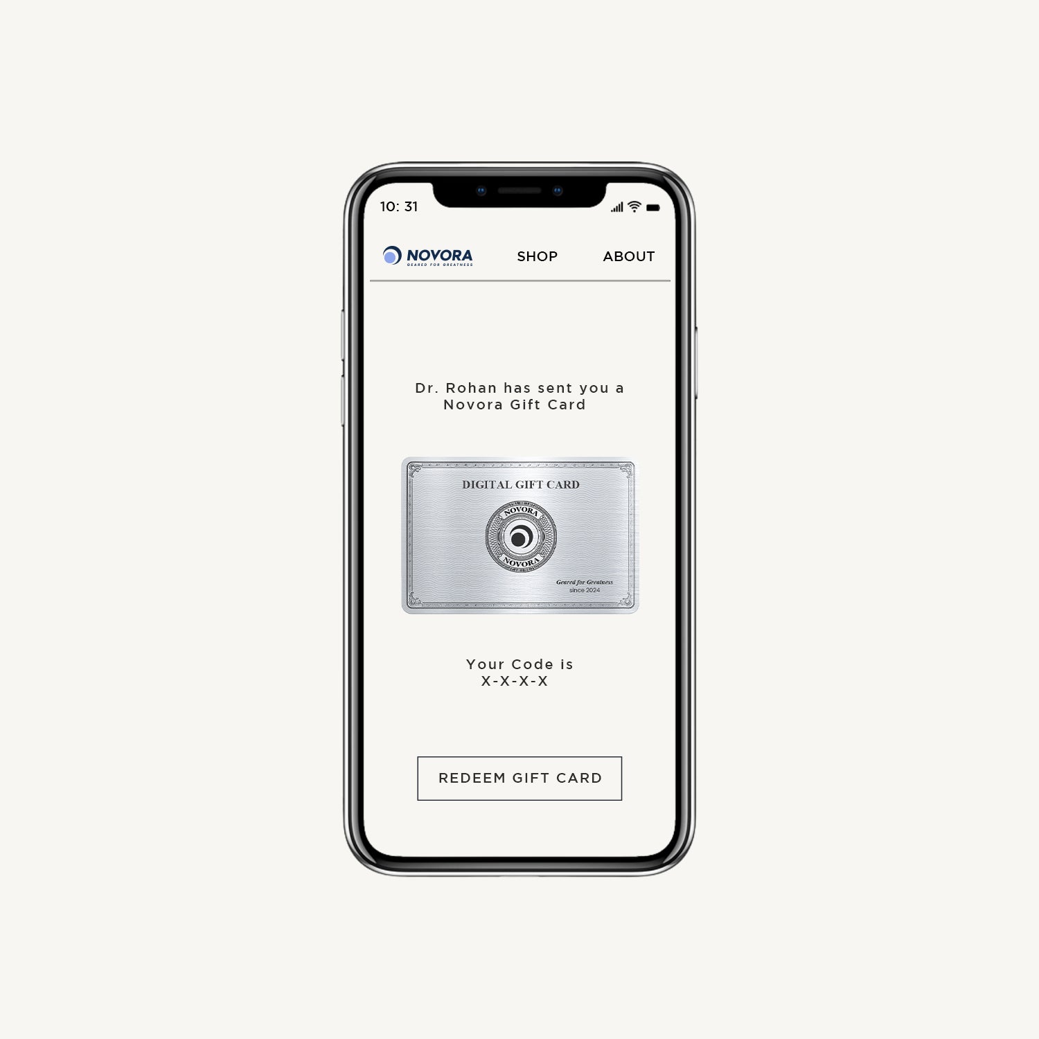 Novora Gift Card