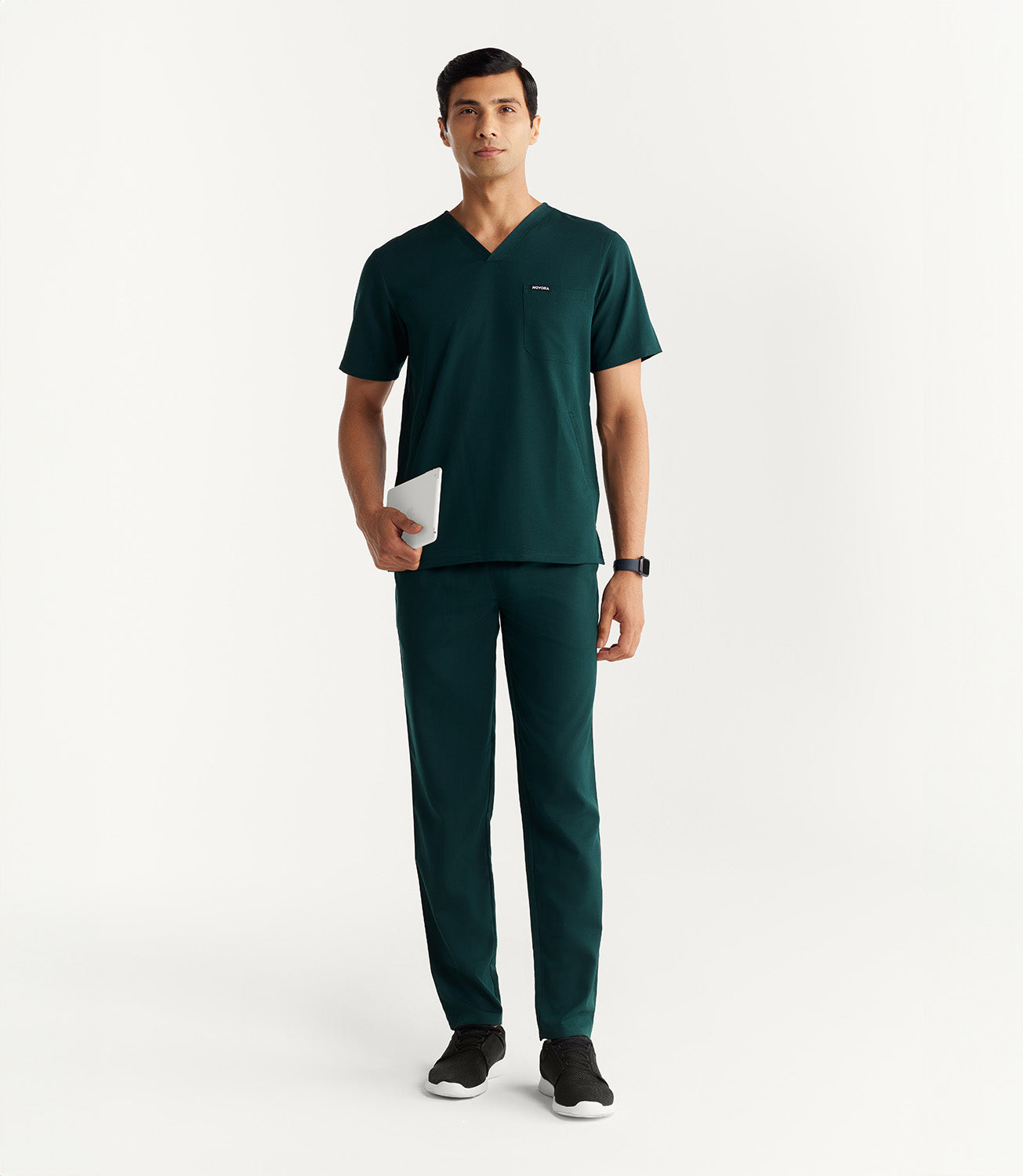 Men Technical 5 Pocket Forest Green Scrubs