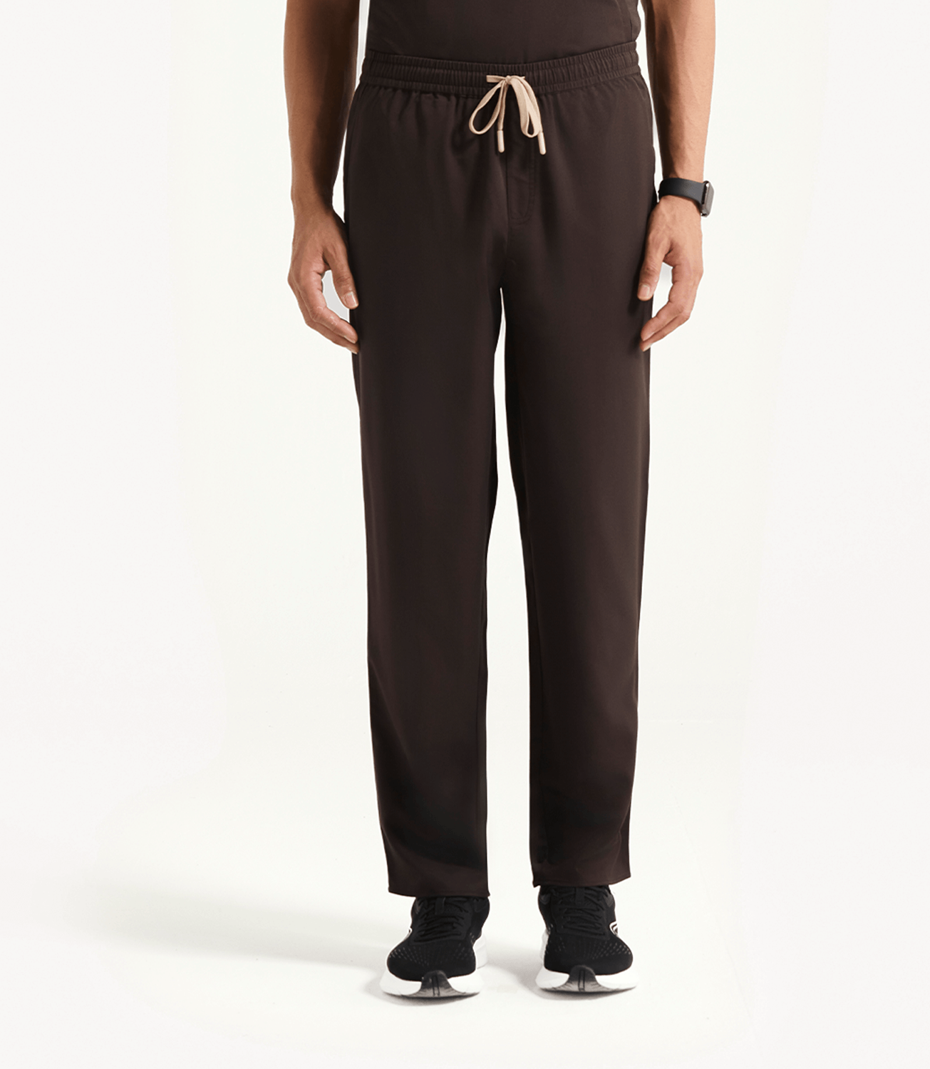 Men Espresso 5 Pocket Scrubs Stretch Fabric Technical Bottom Focus