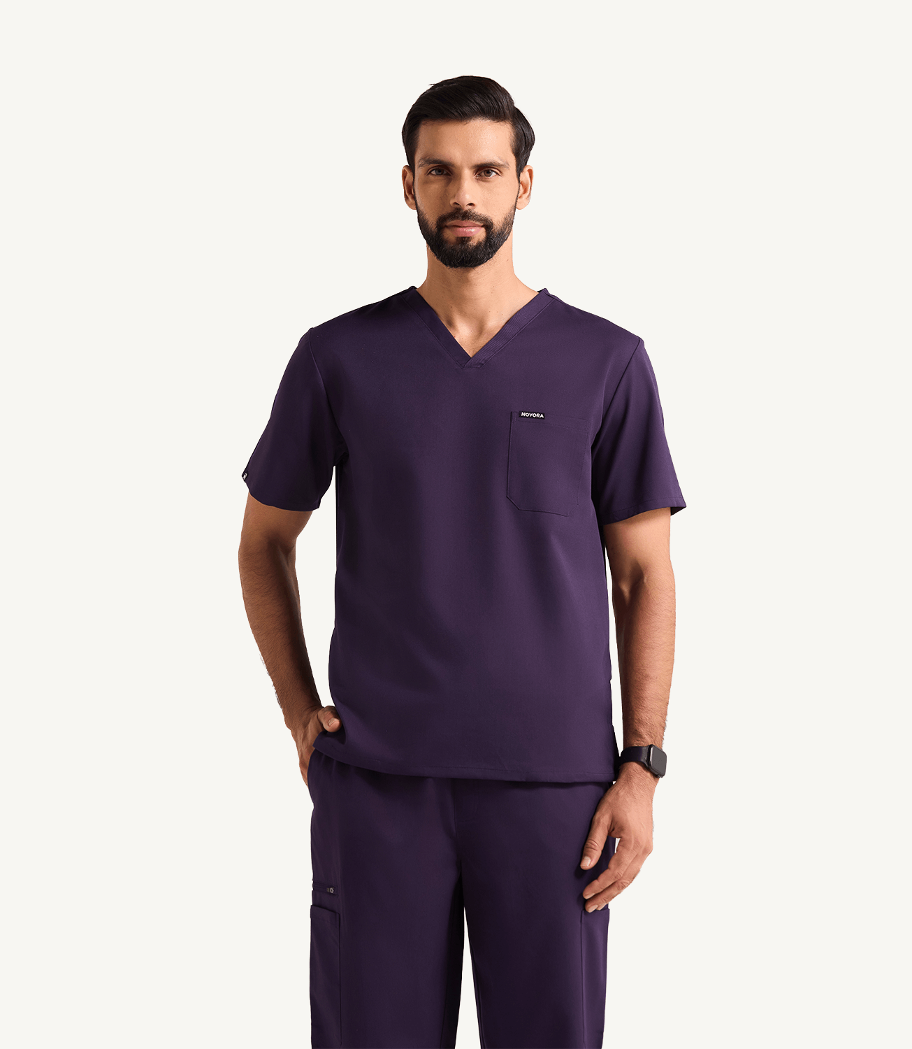 Men Galaxy 11 Pocket Scrubs Stretch Fabric Util Tech Front Focus
