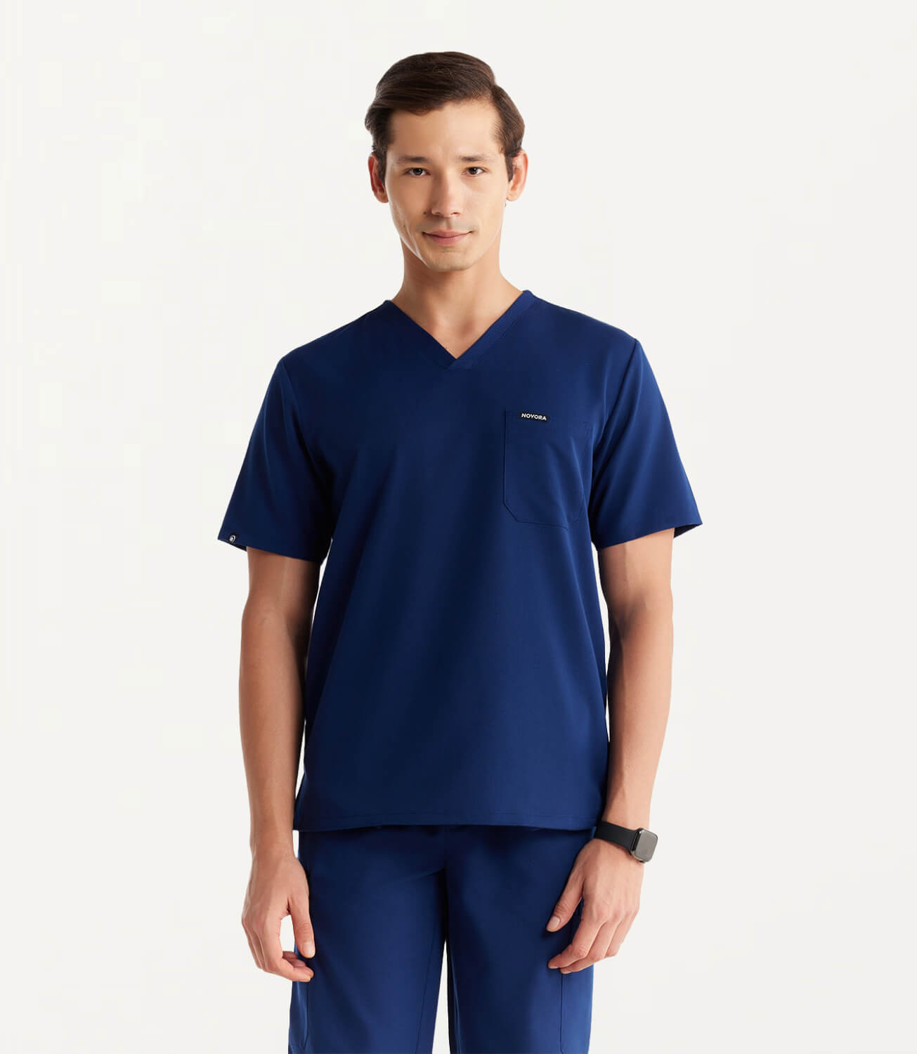 Men Royal Navy 11 Pocket Scrubs Stretch Fabric Util Tech Front Focus