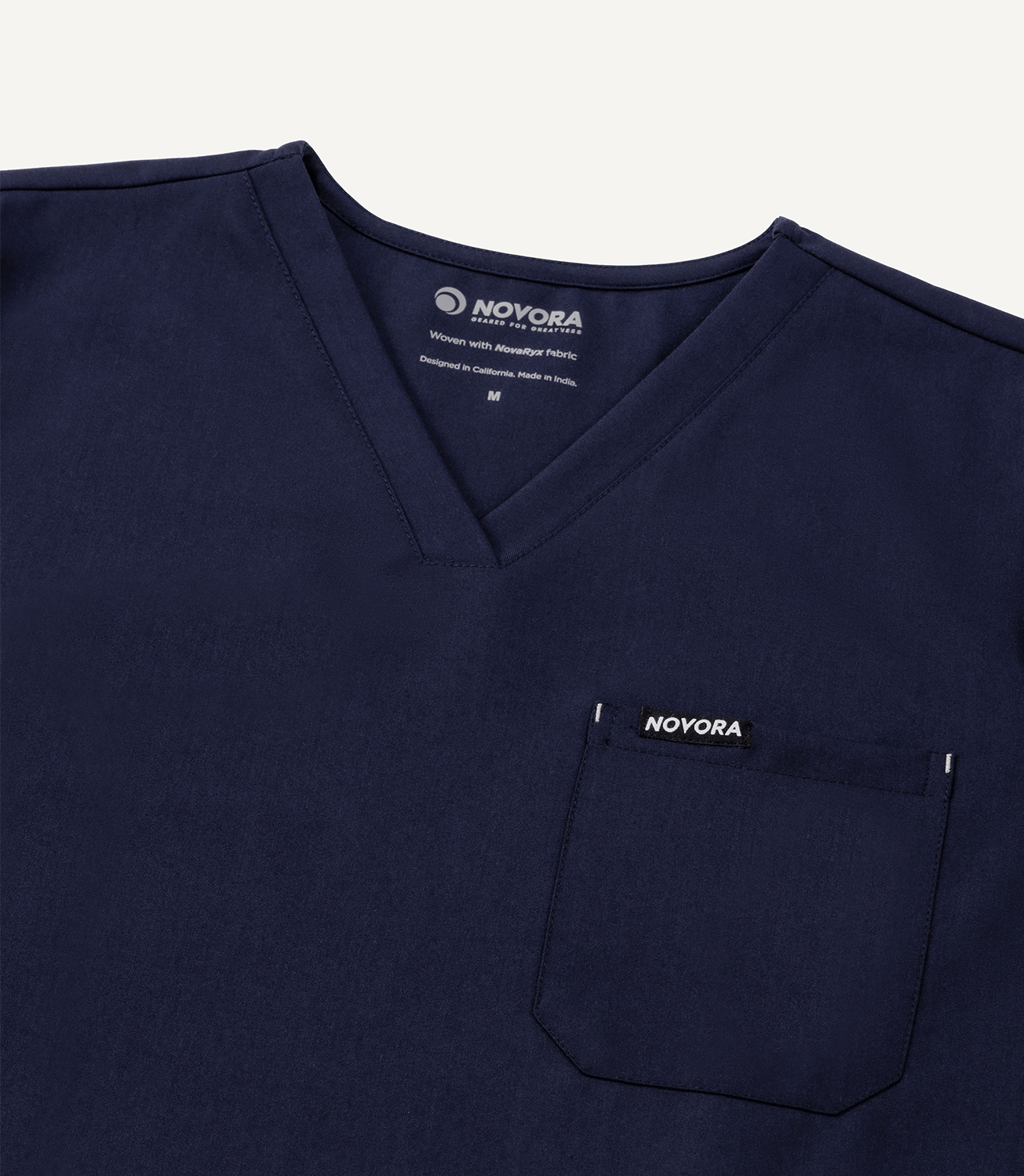 Men Women Midnight Blue 5 Pocket Scrubs Stretch Fabric Eco Tech Tuck In Top Bar Tack Focus