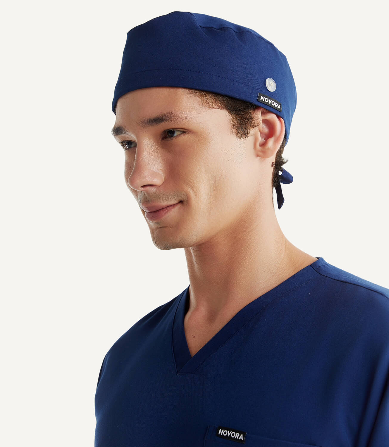 Royal Navy Effortless Scrub Cap Stretch Fabric Left Side Focus