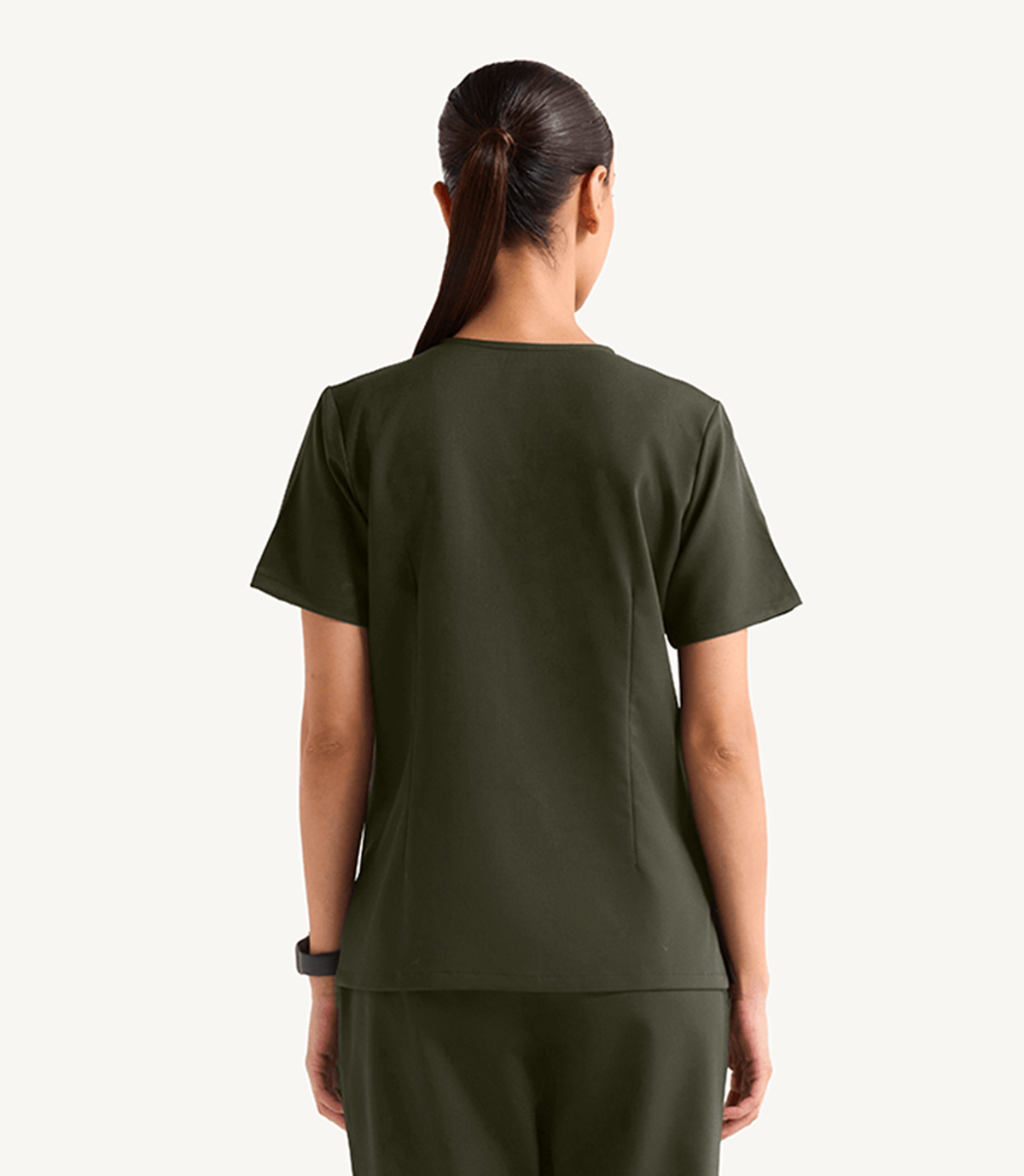 Women Technical 5 Pocket Tuscan Olive Scrubs