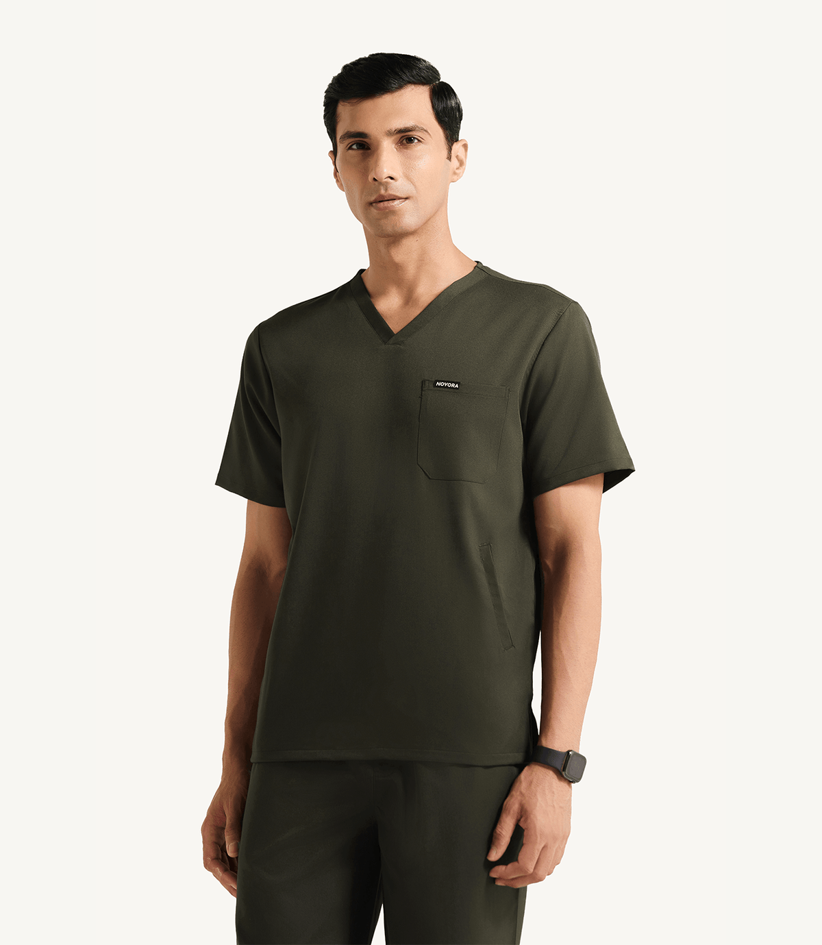 Men Technical 5 Pocket Tuscan Olive Scrubs