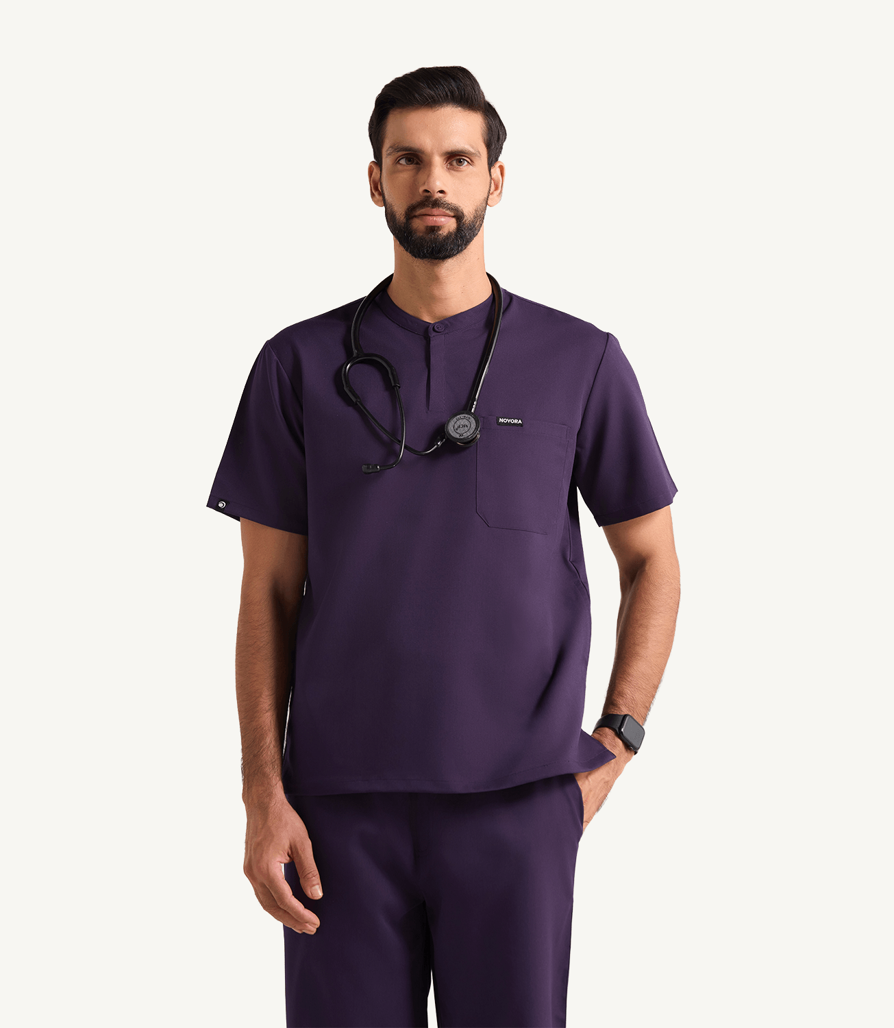 Men Mandarin Technical 5 Pocket Galaxy Scrubs