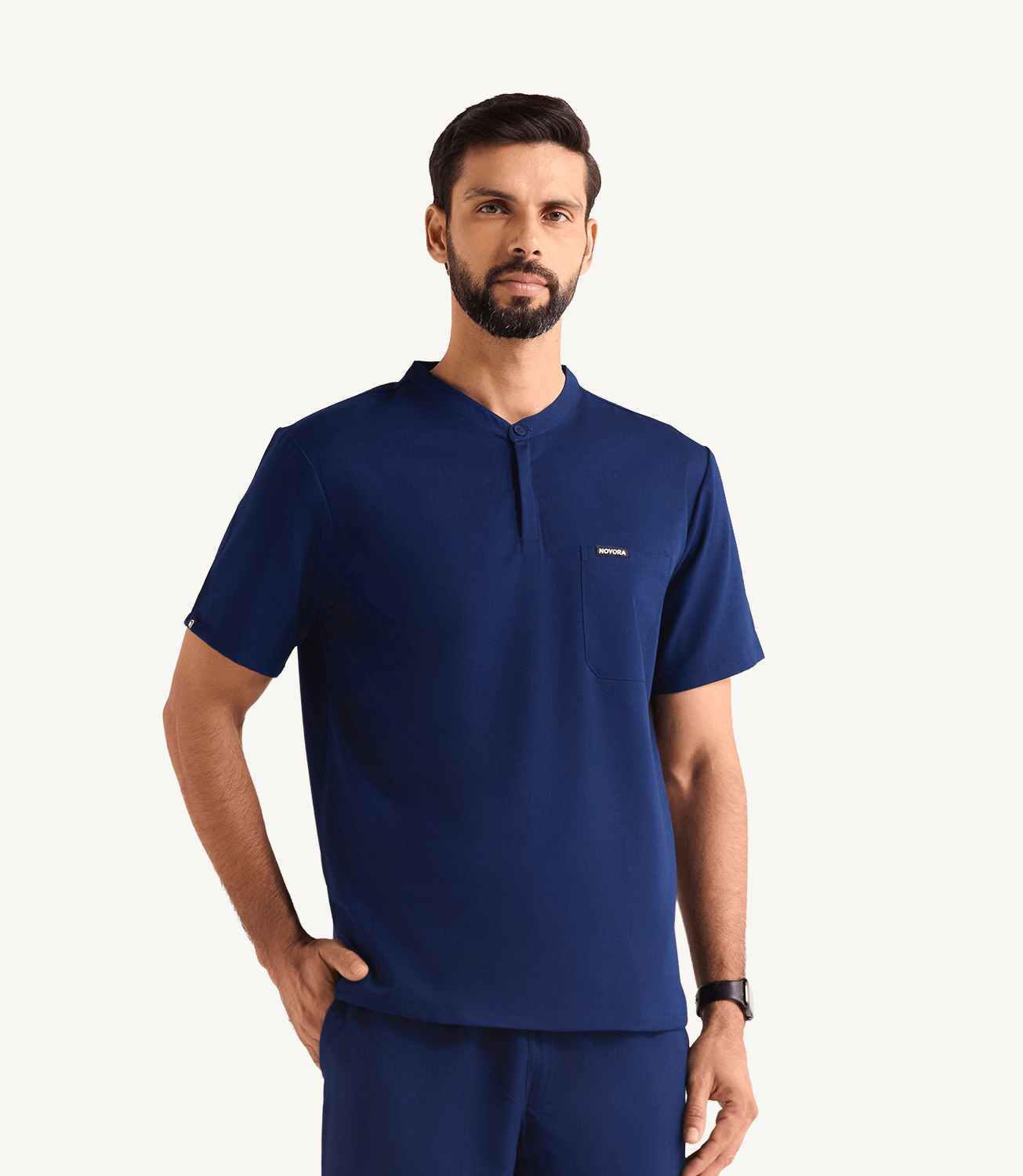 Men Mandarin Technical 5 Pocket Royal Navy Scrubs